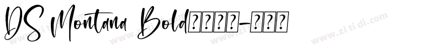 DS Montana Bold字体下载字体转换